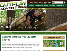 Tablet Screenshot of outplayadventures.com